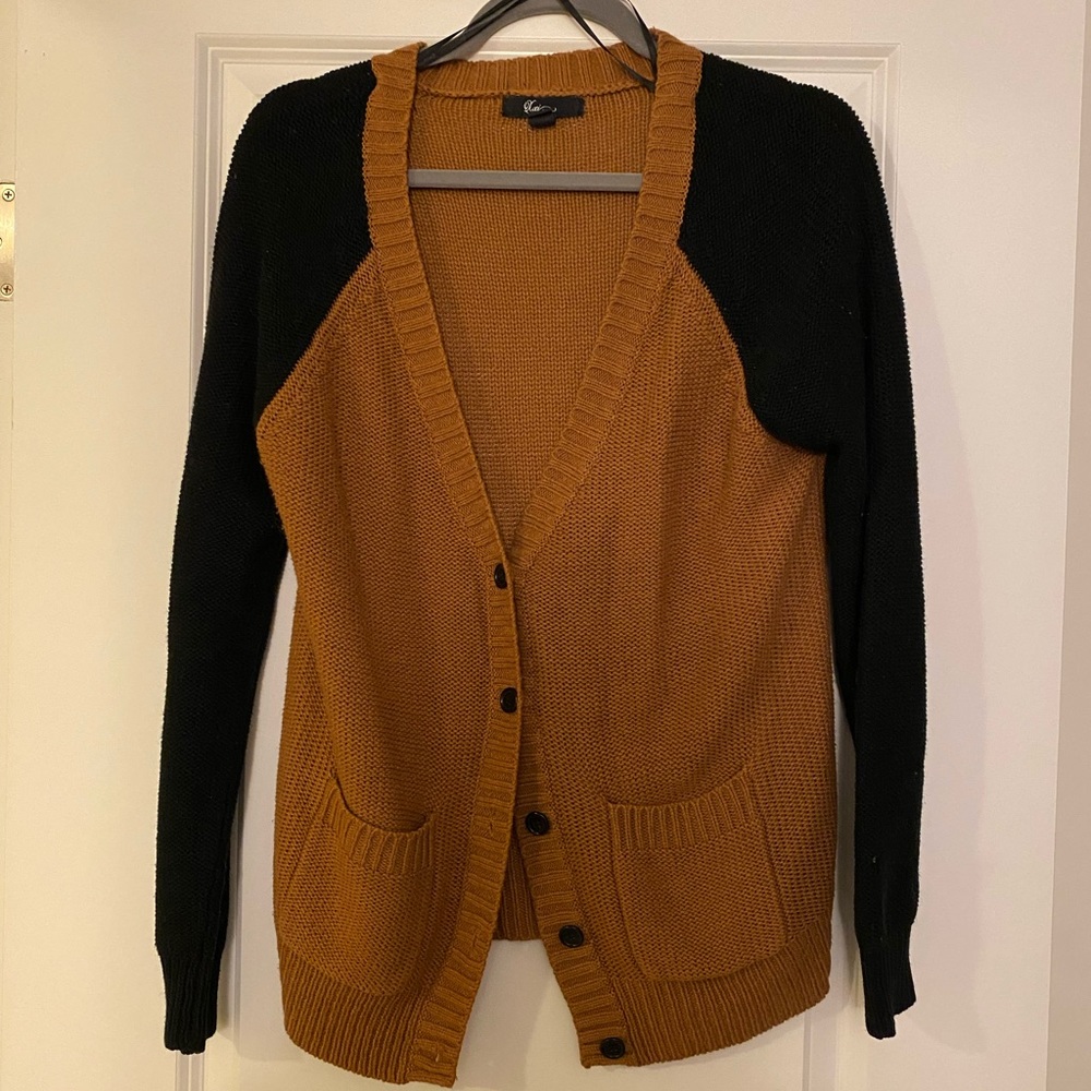 Black and brown cardigan